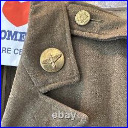 ORIGINAL WWII US ARMY AIR FORCE Jacket 111th With Hat