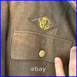 ORIGINAL WWII US ARMY AIR FORCE Jacket 111th With Hat