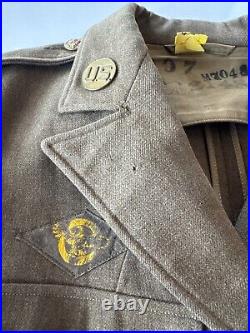 ORIGINAL WWII US ARMY AIR FORCE Jacket 111th With Hat