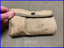 ORIGINAL WWII US ARMY INFANTRY M13 BROWNING TOOL CARRY POUCH With SOME CONTENTS