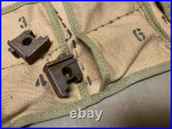 ORIGINAL WWII US ARMY INFANTRY M13 BROWNING TOOL CARRY POUCH With SOME CONTENTS