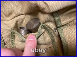 ORIGINAL WWII US ARMY INFANTRY M13 BROWNING TOOL CARRY POUCH With SOME CONTENTS
