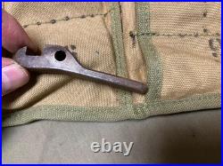 ORIGINAL WWII US ARMY INFANTRY M13 BROWNING TOOL CARRY POUCH With SOME CONTENTS