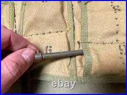 ORIGINAL WWII US ARMY INFANTRY M13 BROWNING TOOL CARRY POUCH With SOME CONTENTS