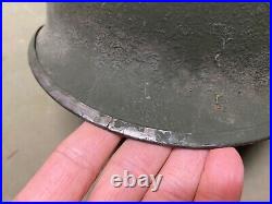 ORIGINAL WWII US ARMY M1 HELMET SHELL, FRONT SEAM, Schlueter Made