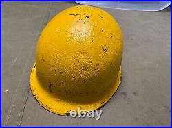 ORIGINAL WWII US ARMY M1 HELMET SHELL, REAR SEAM, Schlueter Made