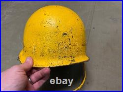 ORIGINAL WWII US ARMY M1 HELMET SHELL, REAR SEAM, Schlueter Made