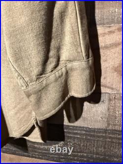 ORIGINAL WWII US ARMY M1937 M37 WOOL COMBAT FIELD SHIRT-MEDIUM/small 32 75
