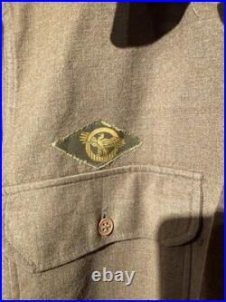 ORIGINAL WWII US ARMY M1937 M37 WOOL COMBAT FIELD SHIRT-MEDIUM/small 32 75