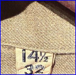 ORIGINAL WWII US ARMY M1937 M37 WOOL COMBAT FIELD SHIRT-MEDIUM/small 32 75