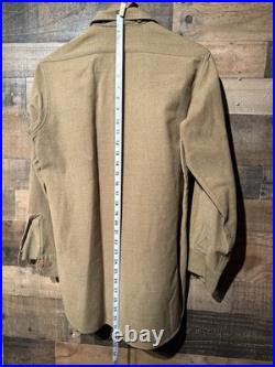 ORIGINAL WWII US ARMY M1937 M37 WOOL COMBAT FIELD SHIRT-MEDIUM/small 32 75