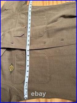 ORIGINAL WWII US ARMY M1937 M37 WOOL COMBAT FIELD SHIRT-MEDIUM/small 32 75