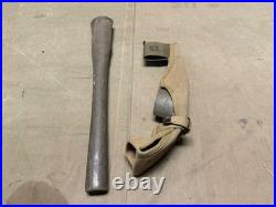 ORIGINAL WWII US ARMY M1942 PICK AXE MATTOCK & CARRIER- US stamped