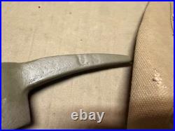 ORIGINAL WWII US ARMY M1942 PICK AXE MATTOCK & CARRIER- US stamped