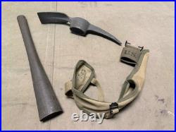 ORIGINAL WWII US ARMY M1942 PICK AXE MATTOCK & CARRIER- US stamped-1944