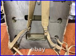 ORIGINAL WWII US ARMY M1944 EQUIPMENT AMMO CARRY PACK BOARD BACKPACK WithPACK