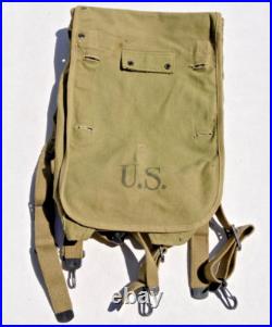 ORIGINAL WWII US ARMY Military M1928 COMBAT FIELD HAVERSACK BACKPACK Field Gear