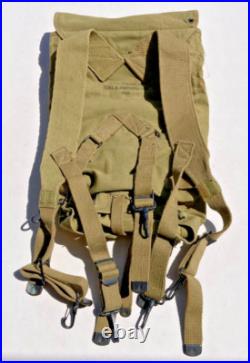 ORIGINAL WWII US ARMY Military M1928 COMBAT FIELD HAVERSACK BACKPACK Field Gear