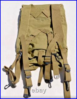 ORIGINAL WWII US ARMY Military M1928 COMBAT FIELD HAVERSACK BACKPACK Field Gear