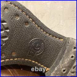 ORIGINAL WWII US ARMY PARATROOPER JUMP BOOTS BROWN DATED 1943 Size8-8.5 Used JP