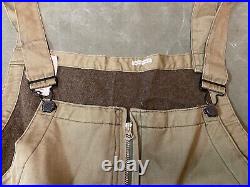 ORIGINAL WWII US ARMY TANKER TANK BIB OVERALLS COVERALLS With CUTTER TAGS-LARGE
