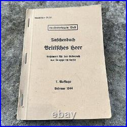 ORIGINAL WWII WW2 German Armed Forces Handbook on the British Army Scarce