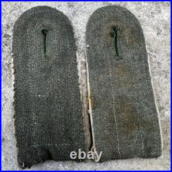 ORIGINAL WWII WW2 German Army Infantry M44 Enlisted Man Shoulder Board Pair Worn