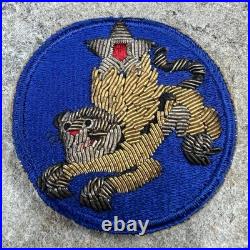 ORIGINAL WWII WW2 US AAF 14th Army Air Corps Flying Tigers Bullion Patch Nice