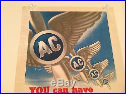 ORIGINAL WWII You Can Have Silver Wings AAF Army Air Corps Fischer WW2 Poster