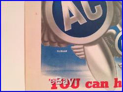 ORIGINAL WWII You Can Have Silver Wings AAF Army Air Corps Fischer WW2 Poster