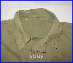 Old Vtg 1940s WWII US Army HBT Coveralls 13 Star Buttons Great Stage Movie Prop