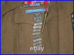 Origi. WWII US Army NAMED 3rd Infantry Division Ike Jacket Uniform Combat Leader