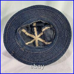 Original 1930s WWII US Army Denim Daisy Mae Hat Ex Cond No Wash