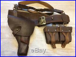 Original 1935 WW-2. Soviet Russian Red Army officer's belt+ holster TT