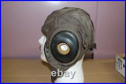 Original 1940's WWII Army Air Force Pilot's Type A-11 Leather Flying Helmet