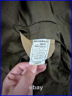 Original 1944 WWII US Army Ike Jacket 38R Wool Military 10th Air Force Patch