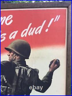 Original 28x40 WWII US Army Poster God help me if this is a dud! 1942