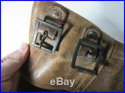 Original AUTHENTIC Pair WW2 WWII US Army Combat Boots Double Buckle sz9 named