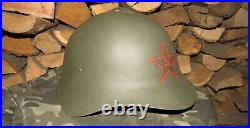 Original-Authentic WW2 WWII Reconstruction Red Army helmet C? 36 Halhingolka #1