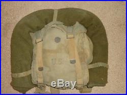Original Authentic registered WWII 1945 Rucksack Military Backpack US Army RARE