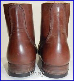 Original BQMD GI cap toe ANKLE BOOTS US Army WW2 sz 9.5 A vintage WWII shoes #2
