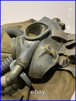 Original Dated 1942 WWII US Army M3A1 Service Respirator Converted for Training