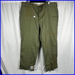 Original Deadstock WWII US Army HBT Herringbone Pants Trousers Dungarees size 44