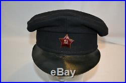 Original Early Pre Wwii Soviet Russian Red Army Officer's Soft Visor Hat Cap