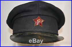 Original Early Pre Wwii Soviet Russian Red Army Officer's Soft Visor Hat Cap