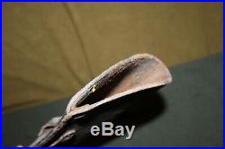 Original Early WW2 U. S. Army Brown Leather Horse/Jeep Rifle Scabbard/Sheath