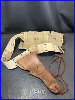 Original Enger-Kress WWII US Army pistol holster, with belt Dated 1942