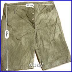 Original Former Japanese Army Late WWII Summer Shorts Wooden Buttons IJA Me