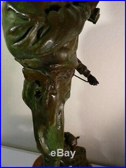 Original General Patton ARMY GREEN WWII BRONZE SCULPTURE by AUSTIN DEUEL