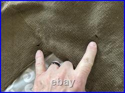 Original, Jan. 1945 dated LARGE WWII US ARMY OD High Neck Henley Wool Sweater